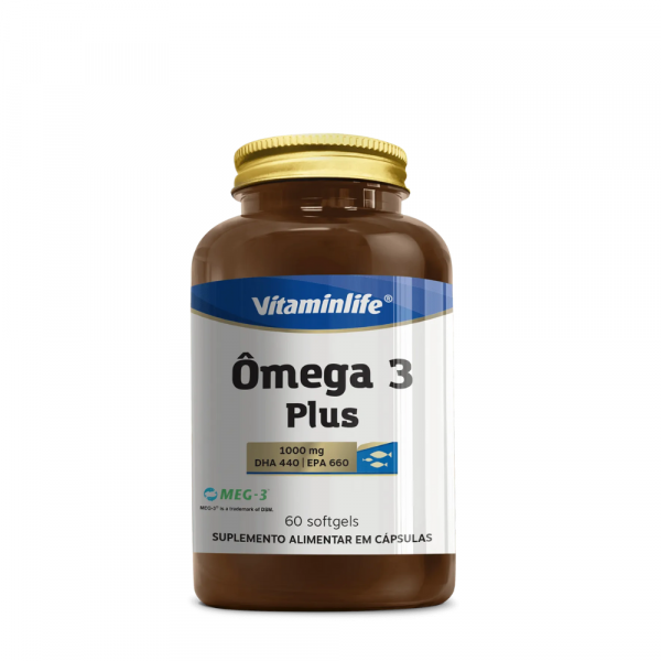 Omega 3 Plus (DHA 440- EPA 660)MEG-3® 1000mg 60 Cápsulas 60 Cápsulas