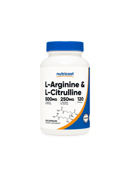 L Arginina + L Citrulina 750mg 120 Servicios