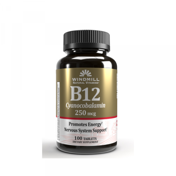 Vitamina B12 250mcg 100 Tabletas