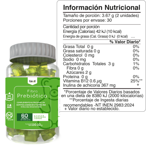 Fibra Prebiótica Gomitas