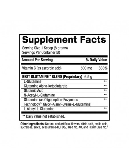 BEST GLUTAMINE LEMON 50 SERVICIOS