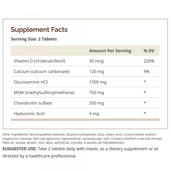 Glucosamina con Condroitina y MSM